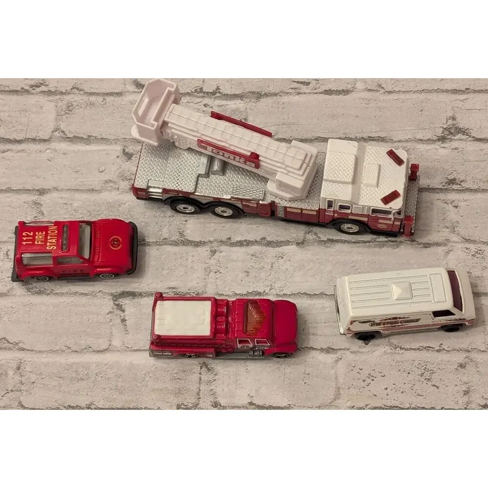Toy Vehicles Fire Truck Bundle Tonka/Matchbox/Hotwheels